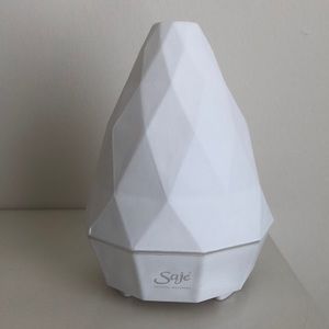 Saje Natural Wellness White Ceramic Matte Diffuser